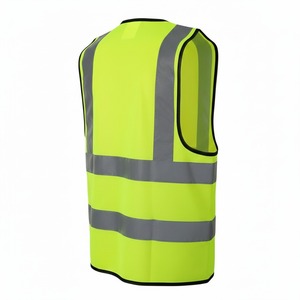 Gilet de sécurité réfléchissant orange haute visibilité, vêtements de travail avec bandes réfléchissantes, vêtements réfléchissants, gilet de sécurité réfléchissant - Product Image 3