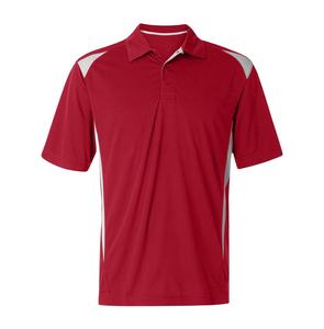 Polo de sport bicolore pour homme adulte, T-shirt polo de sport uni à manches courtes avec empiècements latéraux, MADE BY HI 2026 - Product Image 2