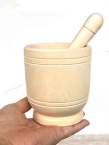 Eco-friendly Wooden <b>Mortar</b> and Pestle Set for Spice Garlic for Customized Size for Natural <b>Colour</b> Wood - Product Image 2