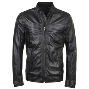 Chaqueta de cuero larga personalizada para hombre, chaqueta de cuero marrón para hombre. - Product Image 6