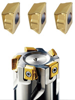 Plaquettes en carbure de tungstène de haute qualité et haute précision, types ISO, dureté HRC45-55, revêtement TiAlN pour outillage