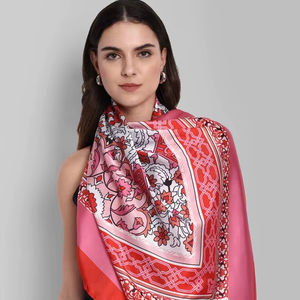 Tissu d'écharpe en satin imprimé personnalisé de haute qualité avec étiquetage privé pour les campagnes marketing et les cadeaux d'affaires - Product Image 1