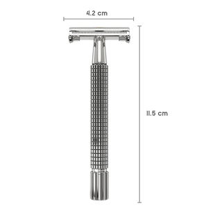 Rasoirs de sécurité pour hommes à long manche, en acier inoxydable, lame à double tranchant - Product Image 2