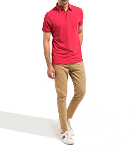 Color personalizado en blanco 100% algodón liso hombres Casual estilo callejero manga corta suéter tejido transpirable algodón Polo camisa - Product Image 4