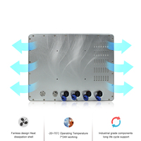 Pc étanche résistance tactile 12 pouces aluminium intégré haute luminosité industriel écran tactile panneau PC étanche panneau PC