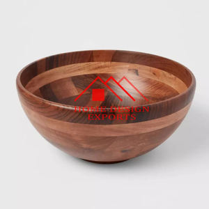 Bol à soupe en bois de manguier, best-seller, centre de table, bol en bois pour centre de table de mariage - Product Image 3