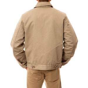 Men's <b>Jackets</b> High Durable Cotton Canvas <b>Zip</b> <b>up</b> <b>Jacket</b> for Man Heavy Duty Hand Pocket Casual Streetwear Wholesale Man <b>Jackets</b> - Product Image 2