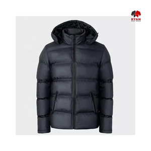 Chaqueta Acolchada Informal para Hombre con Capucha y Cierre de Cremallera Ryan Pro Gear, Impermeable, con Logotipo Personalizado OEM - Product Image 5