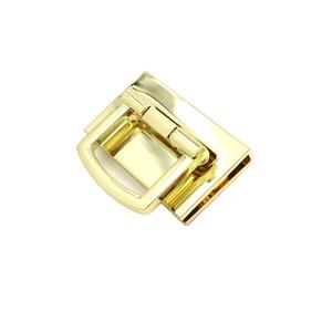 Cierre de Metal para Bolsos con Acabado Dorado Pulido, Hebilla en D de Aleación de Zinc para Accesorios de Ferretería de Bolsos - Product Image 2