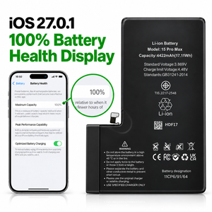 แบตเตอรี่โทรศัพท์มือถือ OEM คุณภาพสูงสำหรับเปลี่ยน สำหรับ iPhone 5 6s 6 7 8 Plus X XR XS 11 12 13 14 15 16 17 18 Pro Max ขายส่ง - Product Image 1