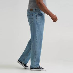 Nouvel arrivage : Jean baggy bleu pour homme, logo personnalisé, denim épais, haute qualité, coupe large, grandes tailles, selvedge - Product Image 3