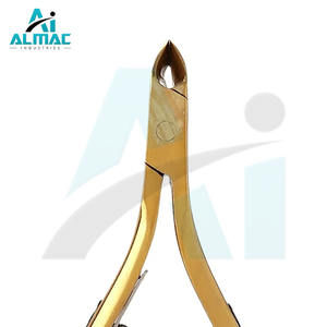 Pince à cuticules professionnelle en acier inoxydable or outil de manucure d'usine d'origine pour les Instruments chirurgicaux de base d'utilisation de Salon à domicile - Product Image 4