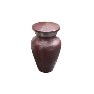 High Quality Aluminium Cremation <b>Keepsake</b> Urn With Sticker Finished Metal Funeral Urns <b>For</b> Human <b>Ashes</b> - Product Image 3