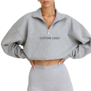 Sudaderas con capucha de mujer con estilo del proveedor del fabricante, Jersey cómodo, técnica de lavado ácido, Color sólido personalizado para Otoño Invierno - Product Image 2
