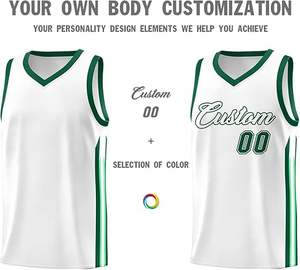 Maillots de basket-ball tendance pour hommes, uniformes d'équipe personnalisés par sublimation, qualité supérieure, réversible, fournisseur en gros en vrac OEM - Product Image 3