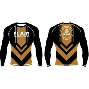 เสื้อไนลอน BJJ ป้องกันผดผื่นป้องกันรังสียูวียาวเสื้อบีบอัดกันยูวีทนทานออกแบบได้ตามต้องการระบายอากาศและใส่สบาย - Product Image 5