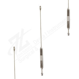 Cureta de Lavado Rheinstadter de 290 mm de Largo, Afilada, de Acero Inoxidable Quirúrgico de 8 mm, Instrumento Manual con Certificación CE, Fabricante de Pakistán - Product Image 1