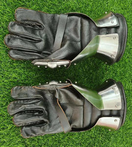 Guanteletes de dedo de acero medieval Shubham | Guantes de armadura funcionales para recreación - Product Image 4