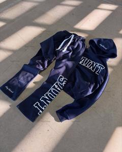 Nouveau Hip-hop Streetwear hommes costume haute rue décontracté rétro lettre imprimer Streetwear survêtement chaud tendance fermeture éclair à capuche 2025 - Product Image 5