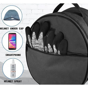 Sac de casque robuste pour cavaliers conçu avec des coutures renforcées rembourrage supplémentaire fermetures sécurisées sangle réglable à vendre - Product Image 3