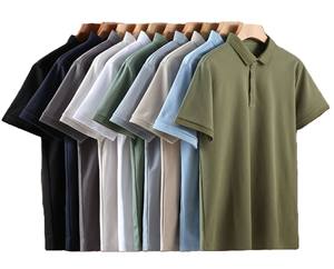 Camiseta Polo Básica de Manga Corta para Hombre, Color Sólido, 210g, con Bordado de Logotipo Personalizado OEM, Precio de Fábrica en China y Bangladesh - Product Image 1