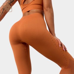 Mallas sin costuras de varios colores sólidos Ropa de yoga estándar/de talla grande - Product Image 2