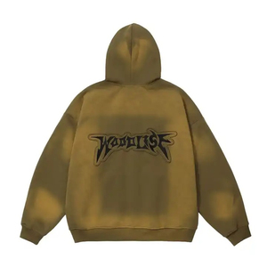 เสื้อฮู้ดผ้าถักสำหรับผู้ชายซักด้วยกรดดีไซน์ใหม่สำหรับฤดูหนาว - Product Image 5