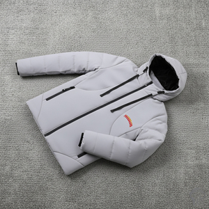 แจ็กเก็ตขนเป็ดแบบลำลองสำหรับผู้ชายเสื้อแจ็คเก็ตขนเป็ดกันลมพิมพ์โลโก้ตามสั่ง - Product Image 1