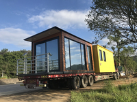 Conteneur en acier de vie, maison portable, pack plat, maison de conteneur de bureau préfabriquée