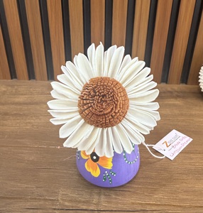 Venta al por mayor de difusor de fragancia para el hogar, girasol doblado, flores con mecha de algodón, caña, flores artificiales de madera para el día de la madre - Product Image 2