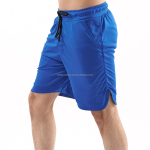 Shorts de sport personnalisés 2026 pour hommes, en toile, taille mi-haute, motif uni, séchage rapide, respirant, longueur genou, pour la musculation - Product Image 5