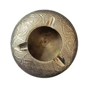Nautical Decorative Round Ashtray Holder Home Bar Hotel <b>Table</b> Top Serving Tray for Ash Catcher and <b>Storage</b> - Product Image 5