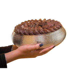 Cuenco para servir de Chocolate hecho a mano de último diseño, cuenco de Chocolate de Metal plateado de calidad Superior, postres, dulces, platos para servir - Product Image 4