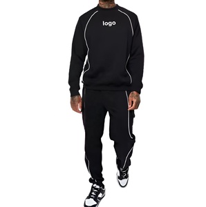 เซ็ต2ชิ้นแบบกำหนดเองสำหรับผู้ชายชุดวอร์มกางเกงมีฮู้ดสำหรับใส่วิ่ง - Product Image 1