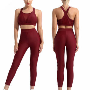 Good Quality 2024 Suit <b>Sports</b> <b>Bra</b> <b>Leggings</b> Pants Fitness Women Custom Design Women Yoga Wears Yoga <b>Set</b> - Product Image 1
