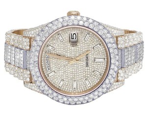 Estilo de moda VVS Moissanite Diamond Baguette en el dial Acero inoxidable Automático Hip Hop Reloj de pulsera Iced Out Bling Moda para hombres - Product Image 2