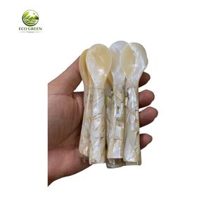 Cuchara Ecológica de Nácar Hecha a Mano, Diseño Moderno y Lujoso, Mango Corto, Capacidad de 30 ml, para Café, Té y Postre - Product Image 6