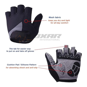 Course sur route été vélo cyclisme gants 2025 unisexe Gel rembourré hommes sport PU cuir demi-doigt anti-dérapant équitation gant - Product Image 2