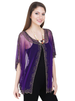 Nouvelle Robe Décontractée Grande Taille Algérienne de Haute Qualité, Poncho en Tulle Brodé à la Main de Perles et Paillettes, Idéale pour Soirées et Clubs