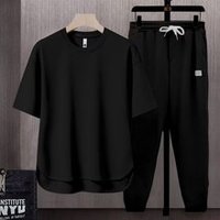 T-shirt Homme Personnalisé OEM, Couleur Unie, Mélange Coton Anti-Plis Respirant, Tendance Japonaise Été 2025, Manches Courtes
