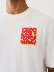 Impression bouffante de haute qualité 100% coton hommes col rond à manches courtes t-shirt avant et arrière impression bouffante personnalisée 180 t-shirt couleur/taille personnalisée - Product Image 3