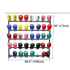 Moderno Soporte de Pared Ecológico y Portátil para Exhibir Guantes de Boxeo, 5 Niveles, Construcción Metálica, para Gimnasios y Tiendas Deportivas - Product Image 2