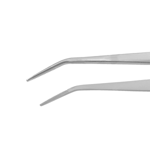 Pince à épiler dentaire de la meilleure qualité Pince à épiler en coton et à pansements Finition Dall Pince à épiler dentaire à bec dentelé incurvé chirurgical - Product Image 4