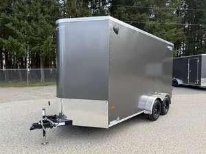 Cargo 7X14+V 7700LB GVW BARN DOOR Enclosed Cargo <b>Trailer</b> Dual Axle Utility Transport Box <b>Trailer</b> for Home <b>Farm</b> Business Storage - Product Image 2