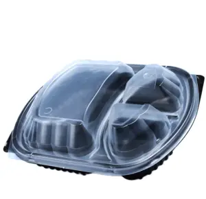 Jasco 3隔间外卖微波炉塑料容器FCB 3 (午餐盒)。250件包装优质沙特阿拉伯