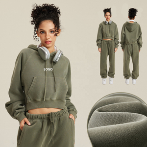 Sudadera con Capucha Corta Personalizada al por Mayor OEM, Sudadera Corta con Capucha de Alta Calidad para Mujer, Poliéster/Algodón Ecológico - Product Image 5