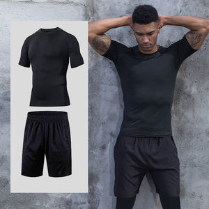 Camiseta de compresión para entrenamiento de gimnasio, capa base de entrenamiento para hombre, Camiseta deportiva atlética de secado rápido, transpirable, ajustada, moldeadora de músculos - Product Image 5