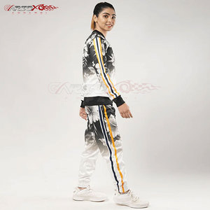 Fashionable Women Winter Sublimation <b>Tracksuit</b> 100% <b>Polyester</b> Soft Fabric Breathable Lightweight Hooded Design Customizable - Product Image 4