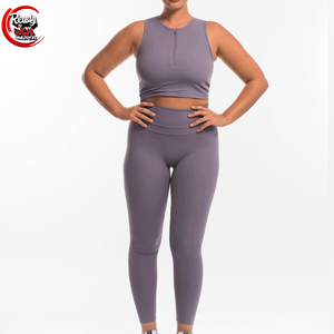 Pantalones deportivos personalizados para mujer Conjunto de ropa atlética de dos piezas, traje de yoga Top Gym Fitness Sets Ropa deportiva de alta calidad - Product Image 5