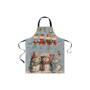 Dernier modèle de tablier de cuisine uniforme de chef en pur coton réglable et personnalisé avec marque privée - Product Image 5
